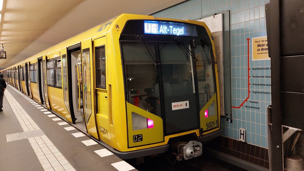 Mitfahrt in der U6 von alt Tegel bis Wedding im H97 5021-1 mit Zugfan08 und ZugFreak07