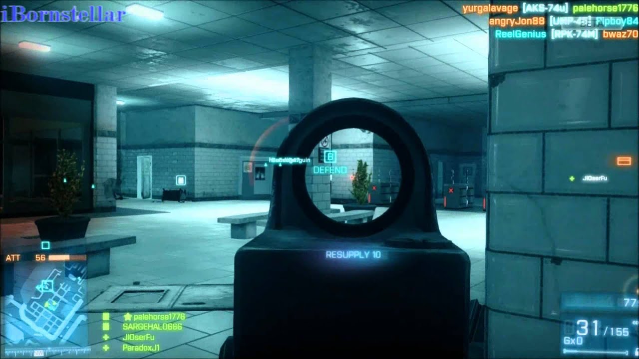 Battlefield 3 Beta First PDW-R Gameplay Part 2