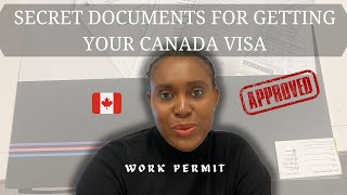 SECRET DOCUMENTS FOR GETTING YOUR CANADIAN WORK PERMIT VISA
