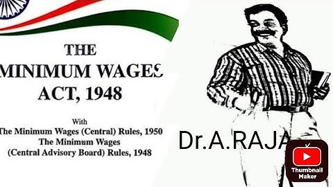 The Minimum Wages Act 1948 #hr #law #labour #labourlaws MA HRM / MBA / LLB Labour legislation