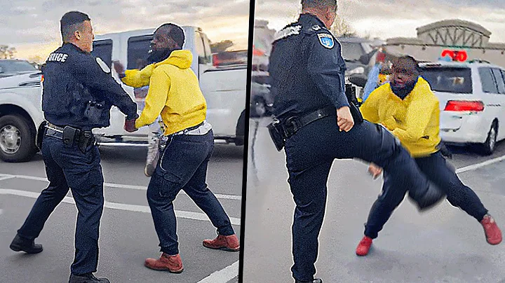 Karen Messes With The WRONG COP.. (INSTANT KARMA)