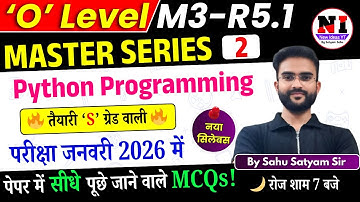 Day 2/25 | O Level Python MCQs Question and Answers | Jan 2026 | Python Important MCQs Marathon