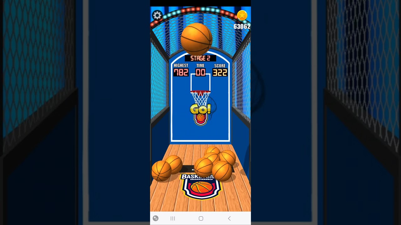 아케이드 농구게임 786점 최고기록 