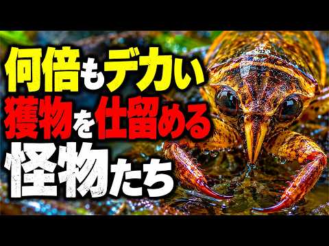 【捕食映像あり】自分より巨大な獲物を狩る“怪物”5選のサムネイル