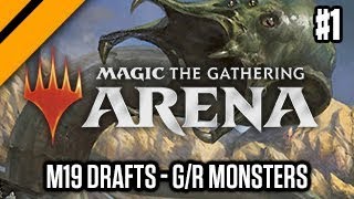 Magic the Gathering: Arena M19 Drafts - G/R Monsters P1 (sponsored)