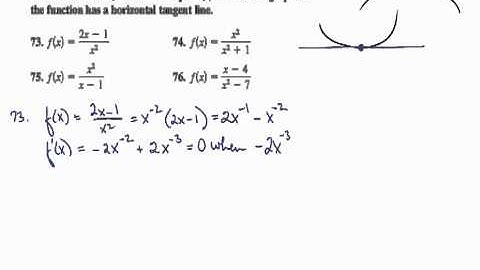 Derivative Rules - Product Rule - Finding Horizontal Tangents