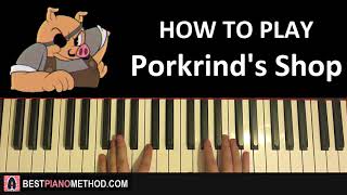 How To Play - Cuphead - Porkrinds Shop Piano Tutorial Lesson