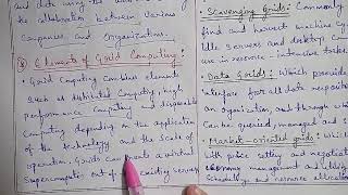 Part-13:Elements of Grid Computing-Computational grid,Scavenging grid,Data grid,Market oriented grid
