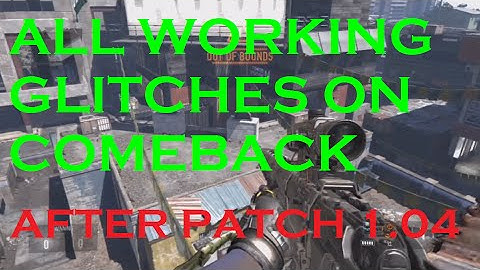 Advanced Warfare - All Comeback Glitches After 1.04