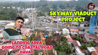 Landing area of skyway viaduct going to talomo access coastal road davao