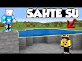 Minecraft'ta SAHTE SU İLE SALAK KARDEŞİMİ TROLLEDİM!