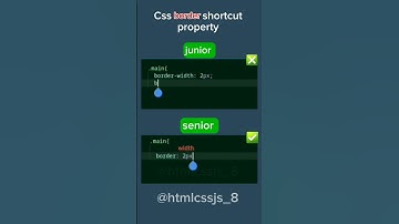 Learn css border shortcut property #html #css  #programming #border #shorts  #property
