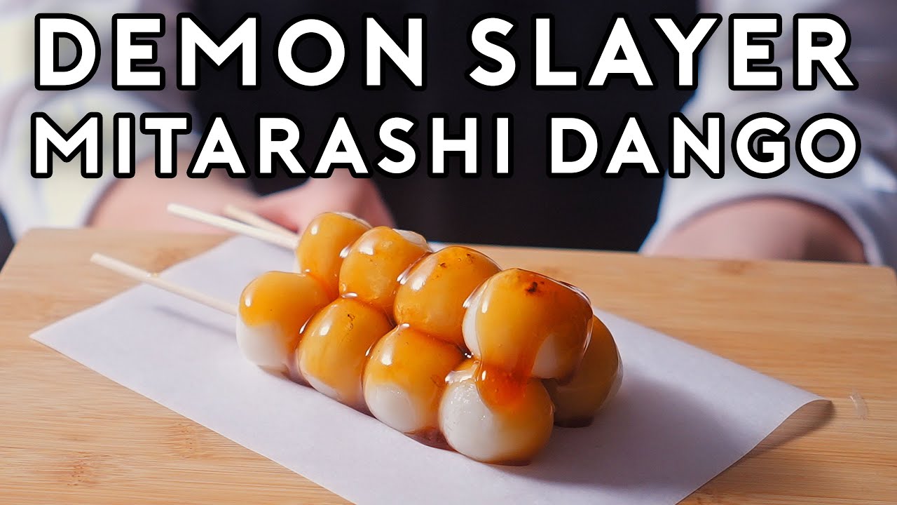 Mitarashi Dango from Demon Slayer | Anime with Alvin | Babish Culinary Universe