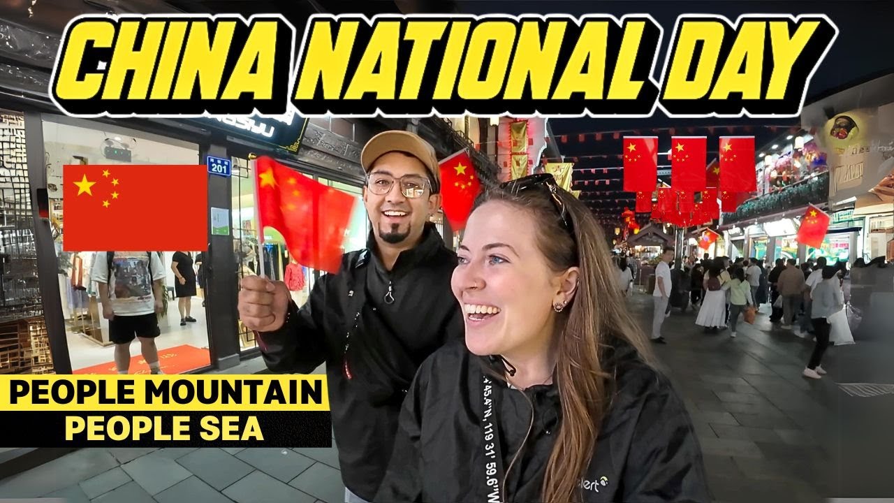 FIRST TIME Celebrating CHINA NATIONAL DAY 🇨🇳 (People Mountain, People Sea)