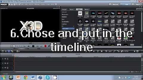 Fast way how to make 3D title in Magix Movie Edit Pro