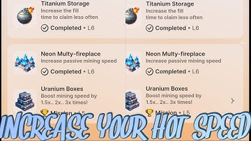 HOW TO UPGRADE YOUR MINING SPEED ON HOT