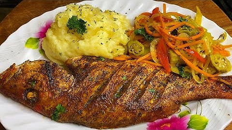 Oven Roasted Fish// Grilled Red Snapper with Escovitch Pickle