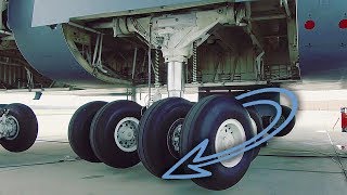 View Of C-5 Landing Gear You Normally Don't Get To See (Landing Gear Swing)