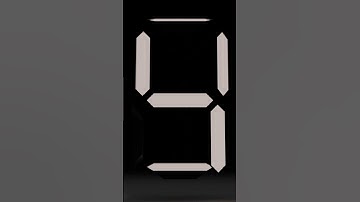 7 segment display animation in blender