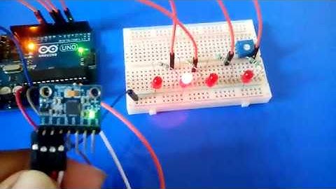 Arduino UNO( Atmega328p ) with MPU6050 gesture recognition