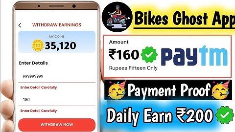 BikesGhost App Unlimited Trick ||  BikesGhost AppSe Paise KaiseKamaye BikesGhost AppPaymentProof2023