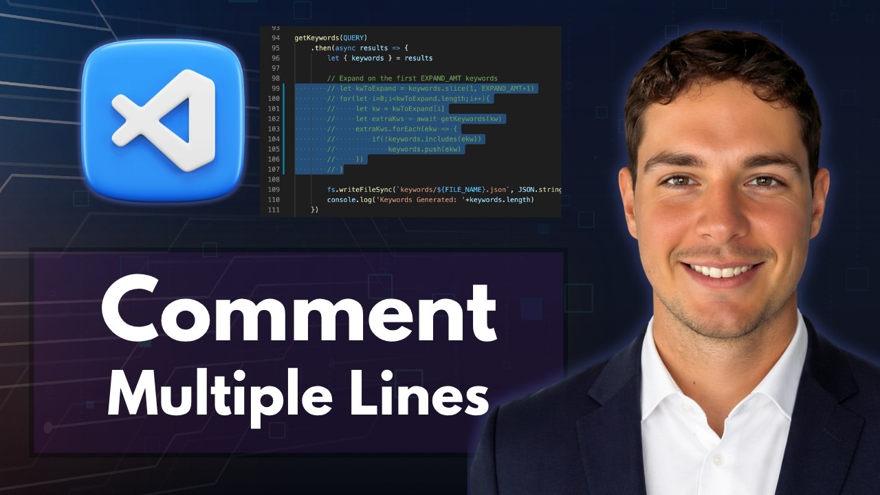 How to Comment Multiple Lines in Visual Studio Code [2026 Guide] - YouTube