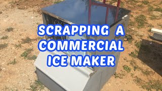 Scrapping out a ice maker for cooper, wire, motors, and radiators