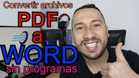 ¡Convierte archivos PDF a Word fácilmente! Sin programas adicionales | Guía rápida y efectiva