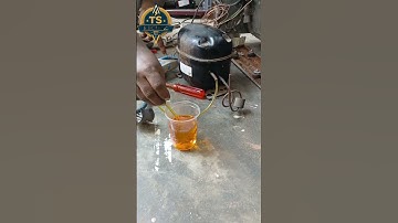 Fridge compressor oil charging #fridge #compressor #oil #change