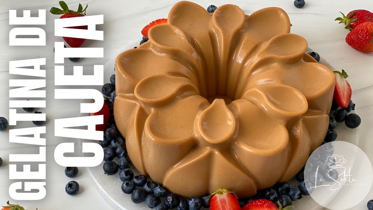 Sorprende a todos con esta receta fácil de gelatina de cajeta