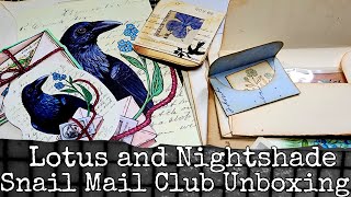 @lotusandnightshade Snail Mail Club Unboxing - June 2026
