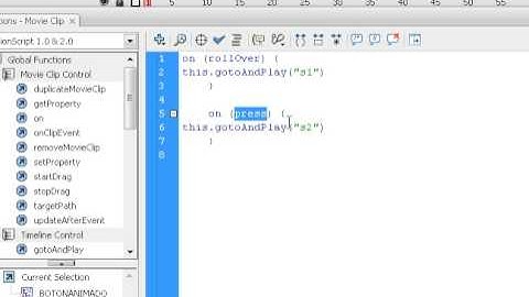 BOTON  ANIMADO (Movie Clip)EN FLASH parte 2