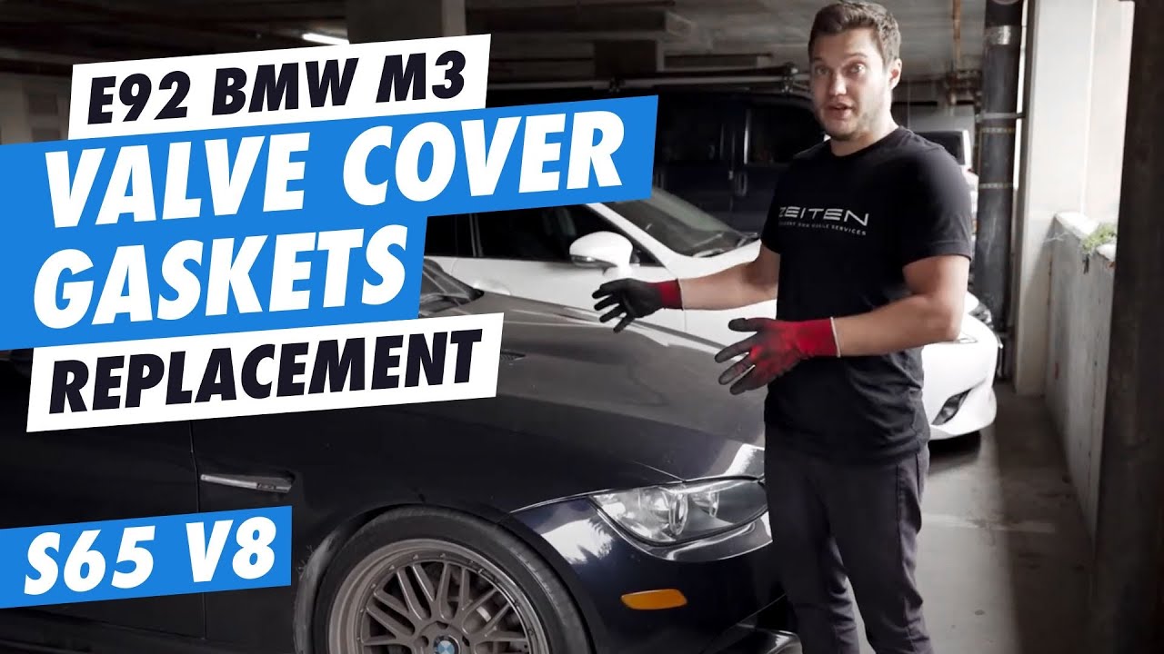 DIY E92 BMW M3 Valve Cover gaskets replacement S65 V8 YouTube
