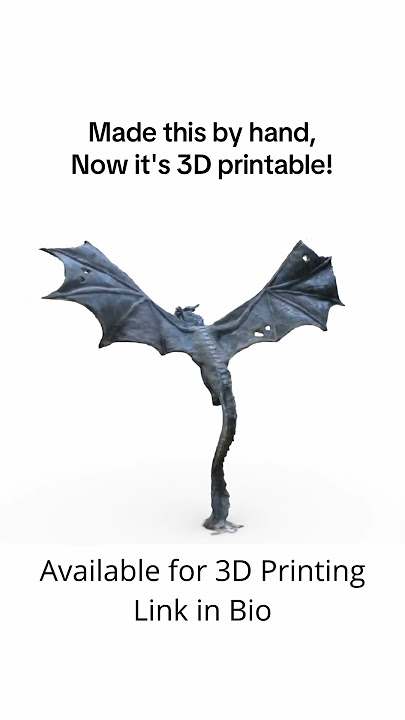 My old #handsculpted dragon from #gameofthrones is now #3dprintable