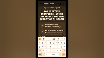 TOP 10 CRYPTO STRATEGIES- WHICH ONE SHOULD YOU TRY? | PART 7 OF 7 | Memefi New Video Code
