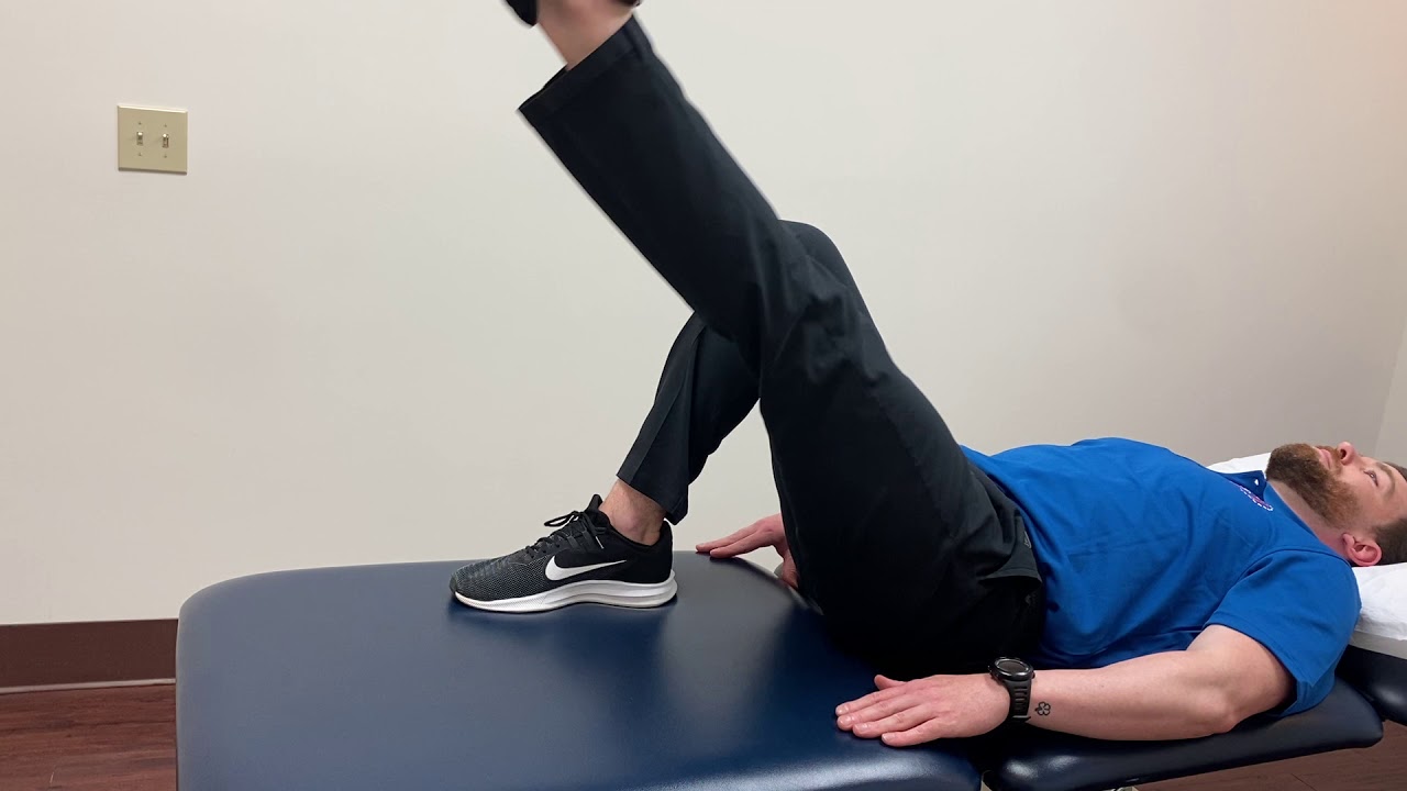 Straight leg raise supine (SLR) YouTube
