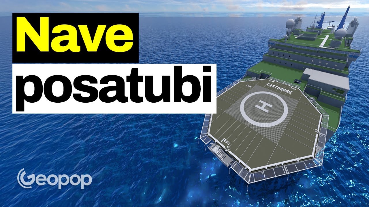 A bordo della nave che posa i tubi del gas in mare, fino a 3000 metri di profondità