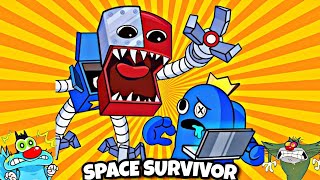 😱Oggy becomes monster killer in space survivor Game | With Jack | Oggy Game screenshot 5