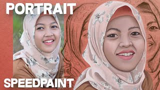  Digital Portrait Speedpaint On Adobe Fresco