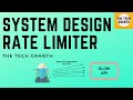 System design  rate limiting algorithms  api rate limiter  cascading failure resolution