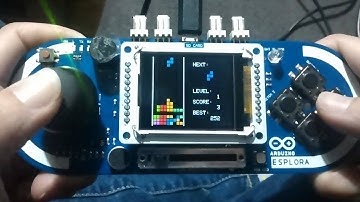 Tetrisduino running on Arduino Esplora