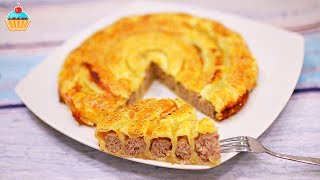 БЫСТРЫЙ ПИРОГ С МЯСОМ "УЛИТКА" - ну, оОчень вкусный! БЫСТРЫЙ ПИРОГ С МЯСОМ "УЛИТКА" - ну, оОчень вкусный!