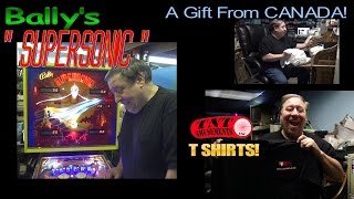 #956 Bally SUPERSONIC Pinball Machine, TNT T Shirts, and COFFEE & SOAP from Canada! TNT Amusements