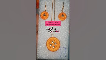 How to make Dalgona Candy Pendant Set? Squid Game 2#diy #squidgame #dalgona #squidgame2