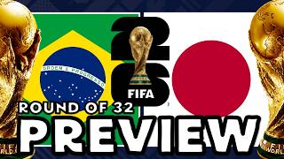 2026 FIFA World Cup Brazil vs Japan - Round of 32 - Preview