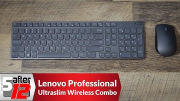 Lenovo Professional Ultraslim Wireless Combo Keyboard and Mouse