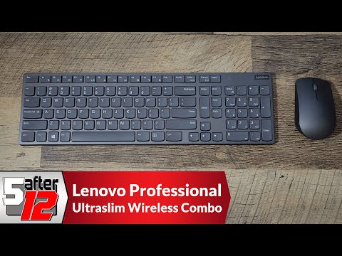 Lenovo Professional Ultraslim Wireless Combo Keyboard and Mouse