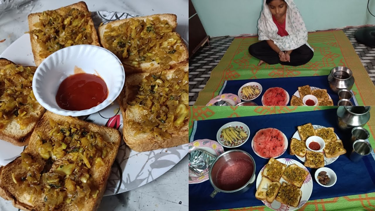 Iftar ke liye. Simple masala bread Toast 😋😋. KJ all vlog recipe