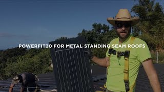 PowerFit Flexible Solar Panel for Metal Standing Seam Roofs | Installer Testimonial