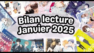 Bilan lecture Janvier 2025 oui je suis en retard